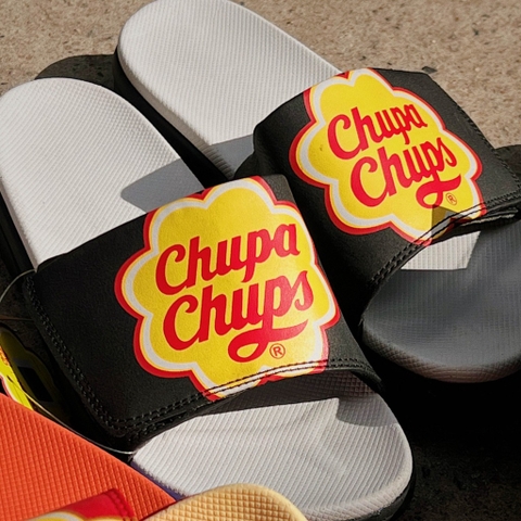 SHOOPEN X CHUPA CHUPS SLIPPERS BLACK - AFDU79S02