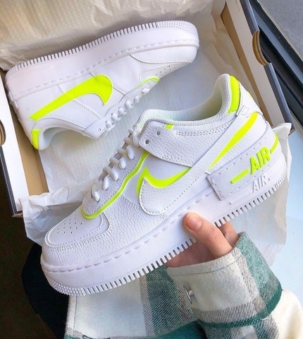 NIKE AIR FORCE 1 SHADOW WHITE LEMON - CI0919 104