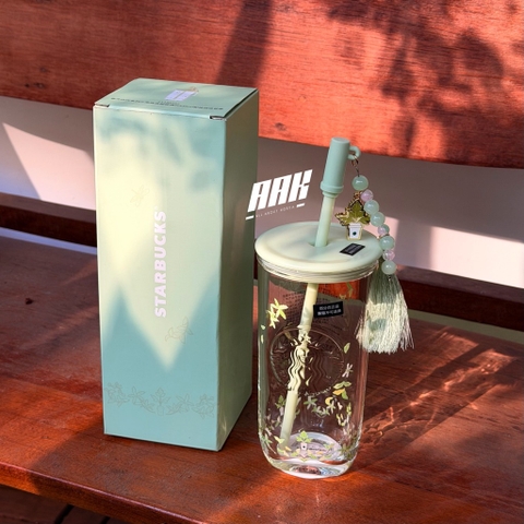 Starbucks China 2026 Spring Auspicious Pattern Glass Cup