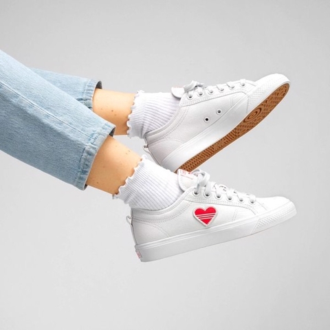 ADIDAS NIZZA TREFOIL VALENTINE DAY WHITE - EF5074