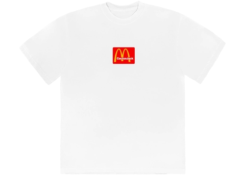 TRAVIS SCOTT X MCDONALDS SESAME T-SHIRT WHITE - CJMD SS01