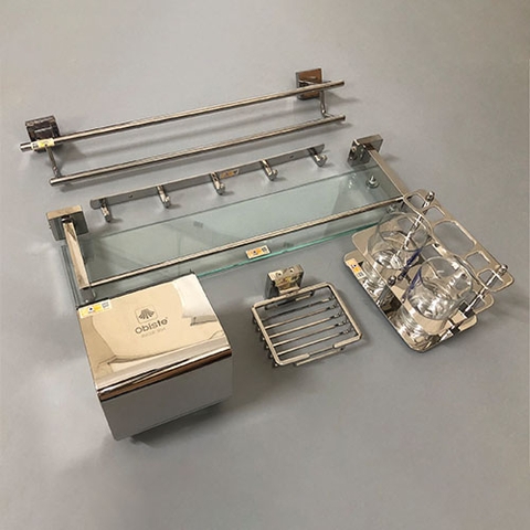 Bộ phụ kiện phòng tắm 6 món inox Obiste OB_6900