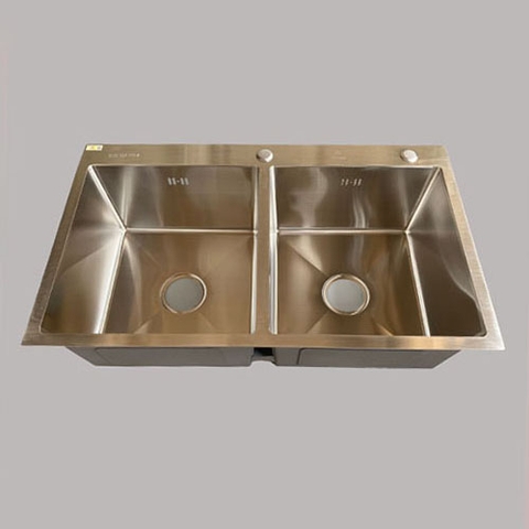 Chậu Rửa Bát Inox 2 Hố Cân C_8350A