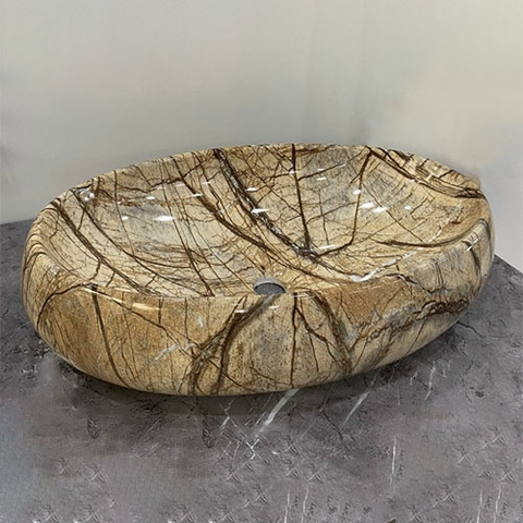 Chậu Elip Vân Nâu CH_EVN