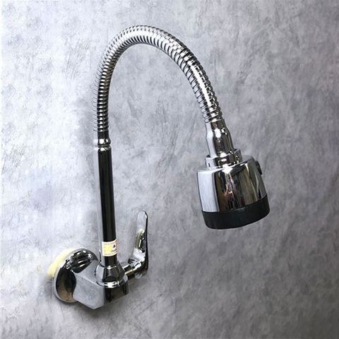 Vòi Bếp Đơn Gắn Tường Cần Mềm OB_520M