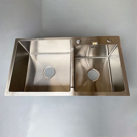 Chậu Rửa Bát Inox 2 Hố Lệch C_8245C