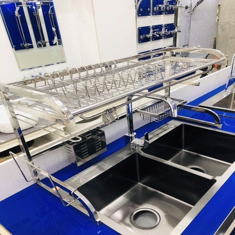 Kệ Bát Đĩa Trên Bồn Rửa Bát Inox 304 - KBD_85