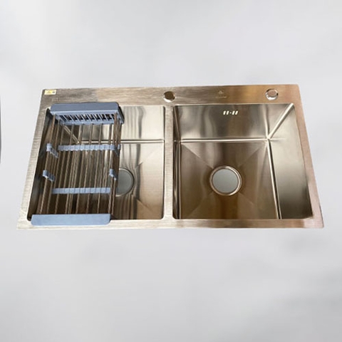 Chậu Rửa Bát Inox 2 Hố Cân C_8245D