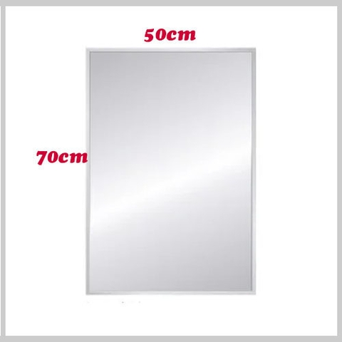 Gương Soi Chữ Nhật Trắng Trơn 50*70 - JA_5711