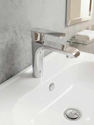 Vòi Chậu Lavabo 1 lỗ Nóng - Lạnh _OB_163