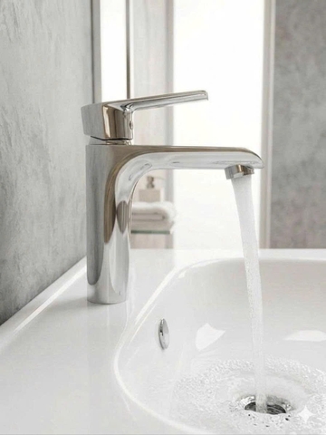 Vòi Chậu Lavabo 1 lỗ Nóng - Lạnh _OB_163