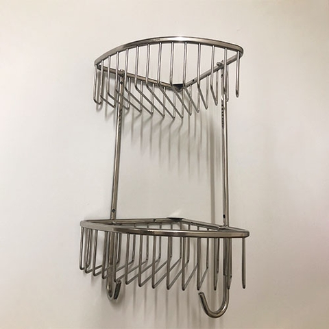 Kệ góc lưới 2 tầng inox 304 - KGL_02_20