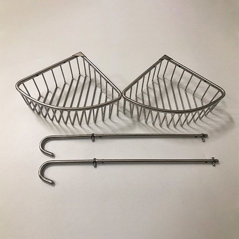 Kệ góc lưới 2 tầng inox 304 - KGL_02_25