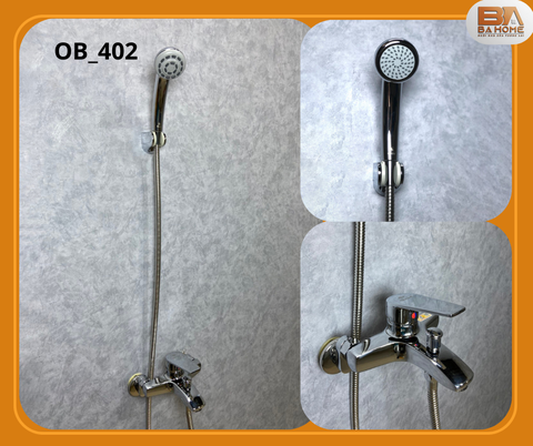  CB Sen tắm gắn tường OB402 + Vòi 3 lỗ OB401
