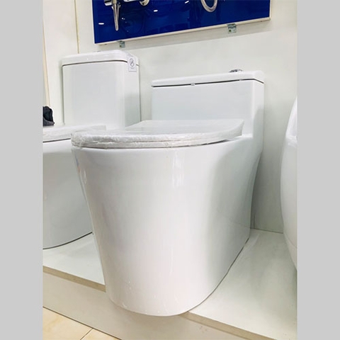 Bệt Lùn Liền Khối Trắng BETLK_2395