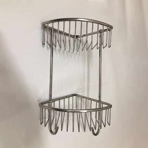 Kệ góc lưới 2 tầng inox 304 - KGL_02_20