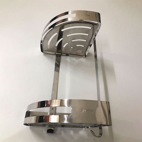 Kệ góc tấm 2 tầng inox 304 - RGT_04_25