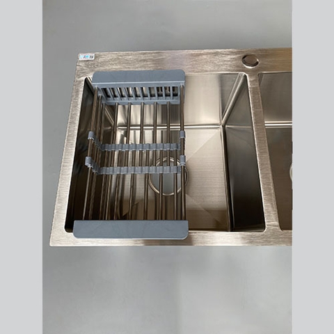 Chậu Rửa Bát Inox 2 Hố Cân C_8245_JA