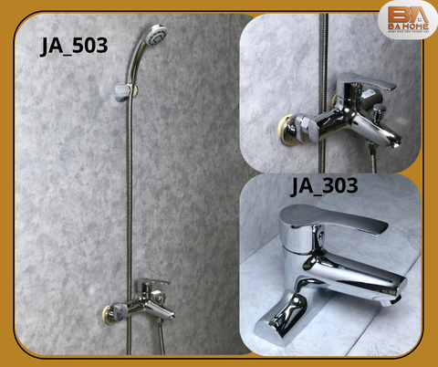 CB Sen tắm gắn tường JA_503 + Vòi 3 lỗ JA_303