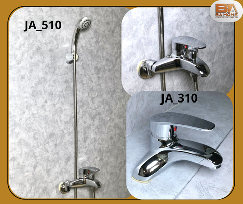 CB Sen tắm gắn tường JA_510 + Vòi 3 lỗ JA_310
