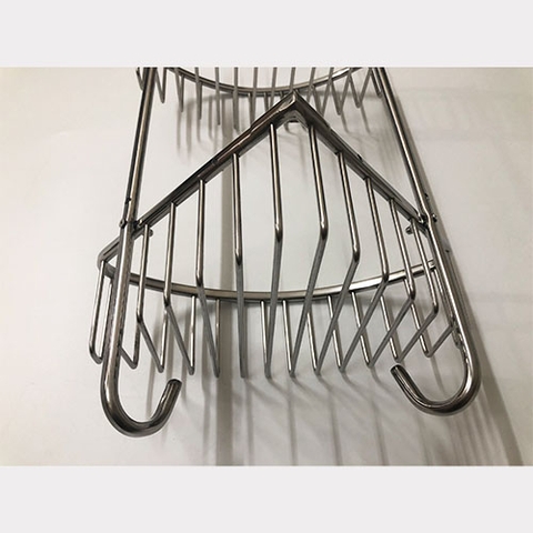 Kệ góc lưới 2 tầng inox 304 - KGL_02_25