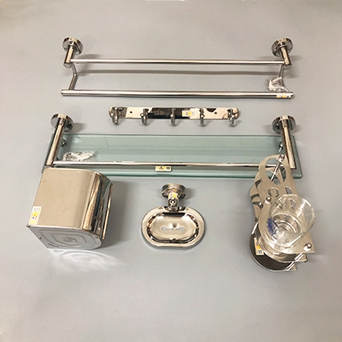 Bộ phụ kiện phòng tắm 6 món inox Obiste OB_6700