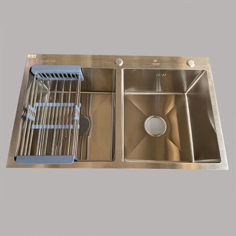 Chậu Rửa Bát Inox 2 Hố Cân C_8350A