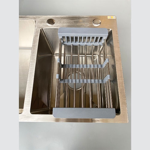 Chậu Rửa Bát Inox 2 Hố Lệch C_8245L