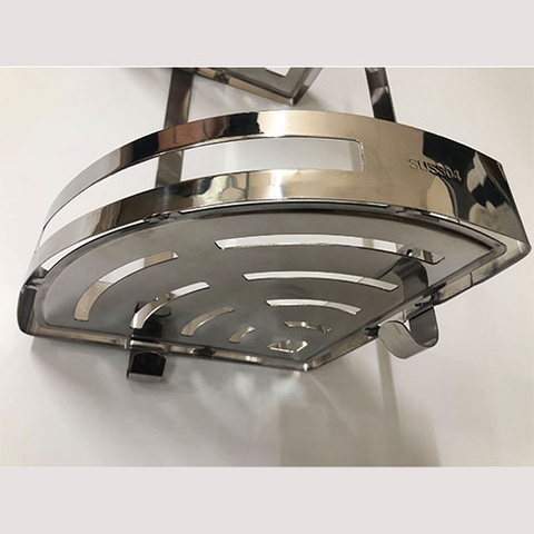 Kệ góc tấm 2 tầng inox 304 - RGT_04_25