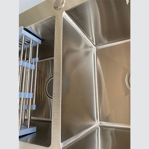 Chậu Rửa Bát Inox 2 Hố Cân C_7843A