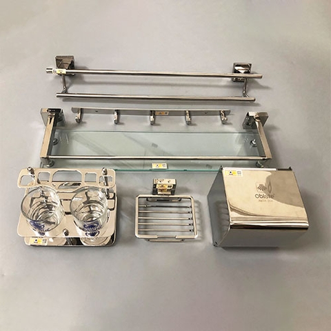 Bộ phụ kiện phòng tắm 6 món inox Obiste OB_6900