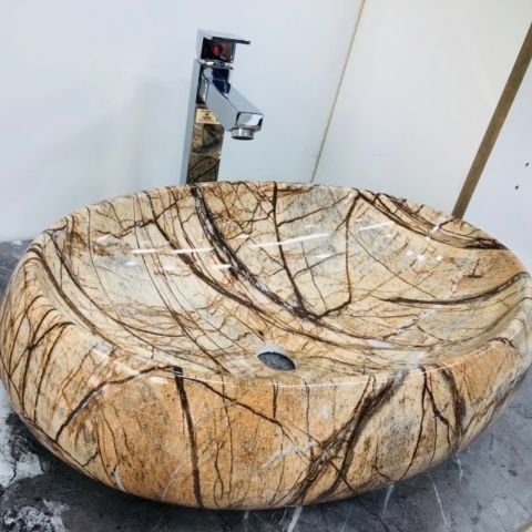 Chậu Elip Vân Nâu CH_EVN