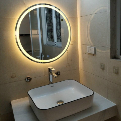 Gương tròn viền LED D60