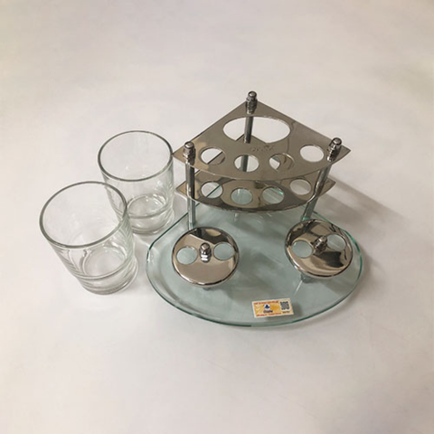 Kệ Cốc Đôi Góc Kính VT_835