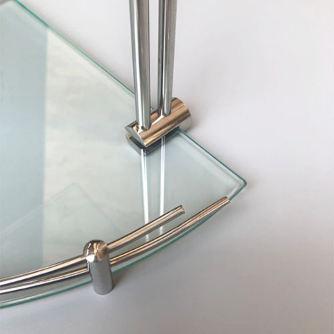 Kệ Góc Kính Inox 304 2 Tầng KGK_02