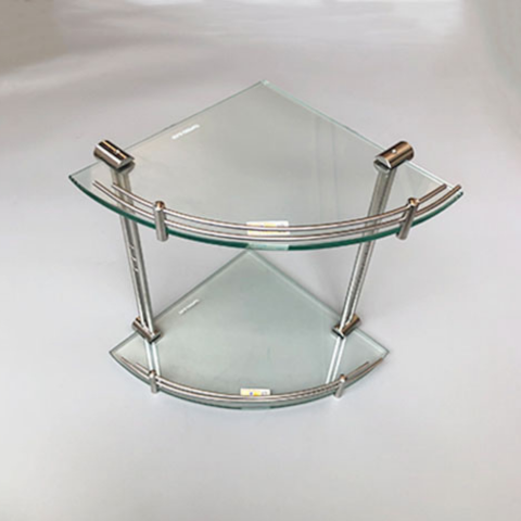 Kệ Góc Kính Inox 304 2 Tầng KGK_02