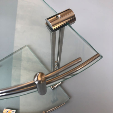 Kệ Góc Kính Inox 304 2 Tầng KGK_02