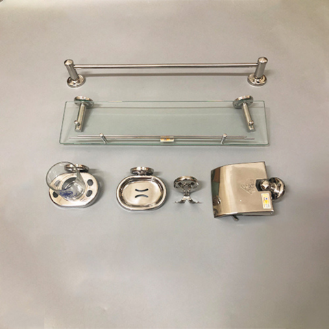 Bộ phụ kiện phòng tắm 6 món inox Vạn Tường VT_7100