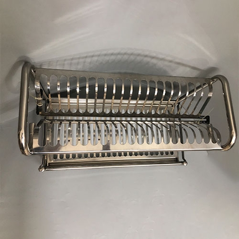 Kệ Bát Đĩa 2 Tầng Đứng Inox 304 - KBD_02_60