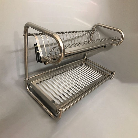 Kệ Bát Đĩa 2 Tầng Đứng Inox 304 - KBD_02_60