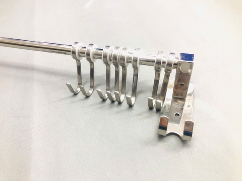 Máng Xoong 10 Móc Dài 100cm, Inox 304 - MX 100