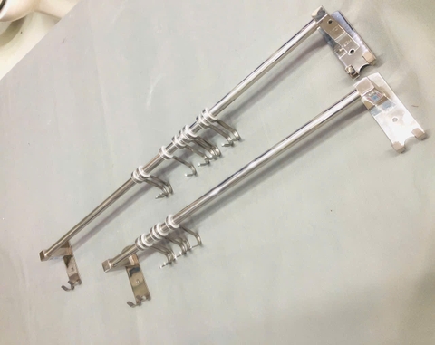 Máng Xoong 10 Móc Dài 100cm, Inox 304 - MX 100