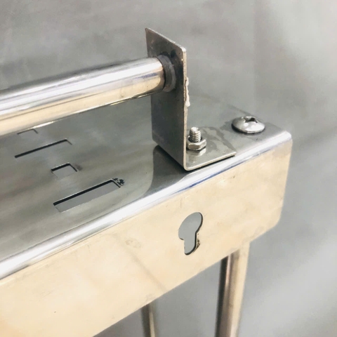 Kệ Gia Vị Tấm Treo 2 Tầng, Inox 304 Hiệu Obiste - KV 02(Mới )