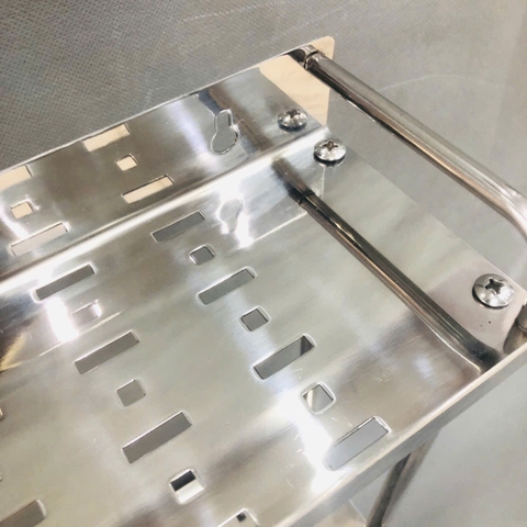 Kệ Gia Vị Tấm Treo 2 Tầng, Inox 304 Hiệu Obiste - KV 02(Mới )