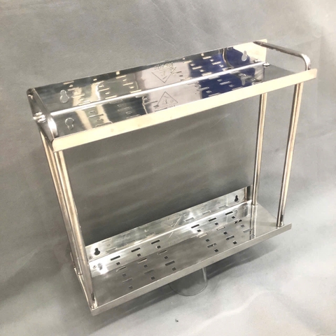 Kệ Gia Vị Tấm Treo 2 Tầng, Inox 304 Hiệu Obiste - KV 02(Mới )