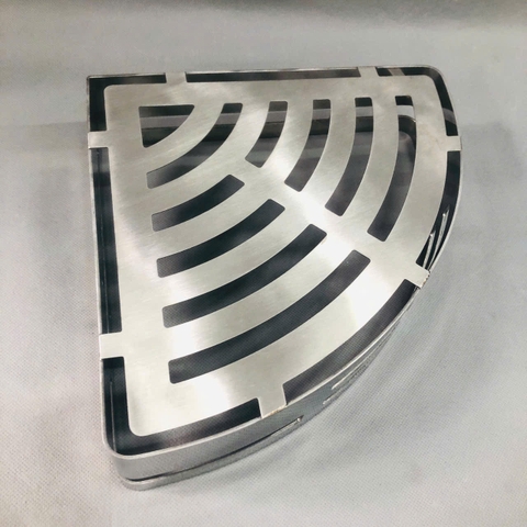 Kệ góc tấm 1 tầng inox 304 mới (25x25)