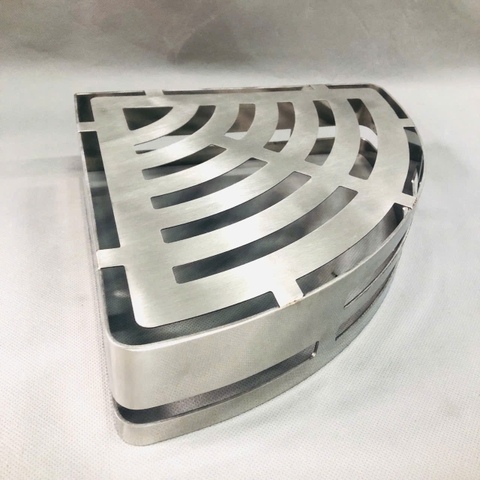 Kệ góc tấm 1 tầng inox 304 mới (25x25)