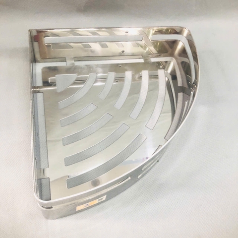 Kệ góc tấm 1 tầng inox 304 mới (25x25)
