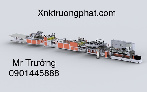 Máy đùn tấm cốt pha nhựa pp rỗng lõi