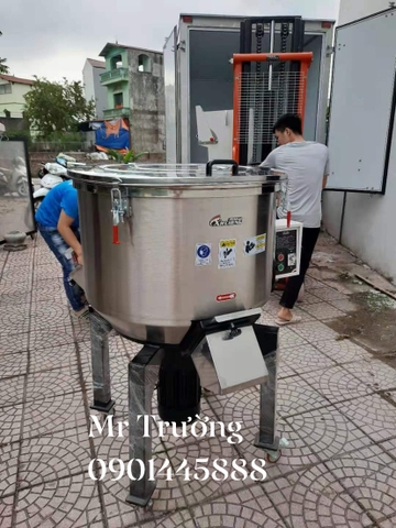 Máy trộn nhựa kiểu đứng loại cao cấp 50,100,200,300kg đều sẵn kho